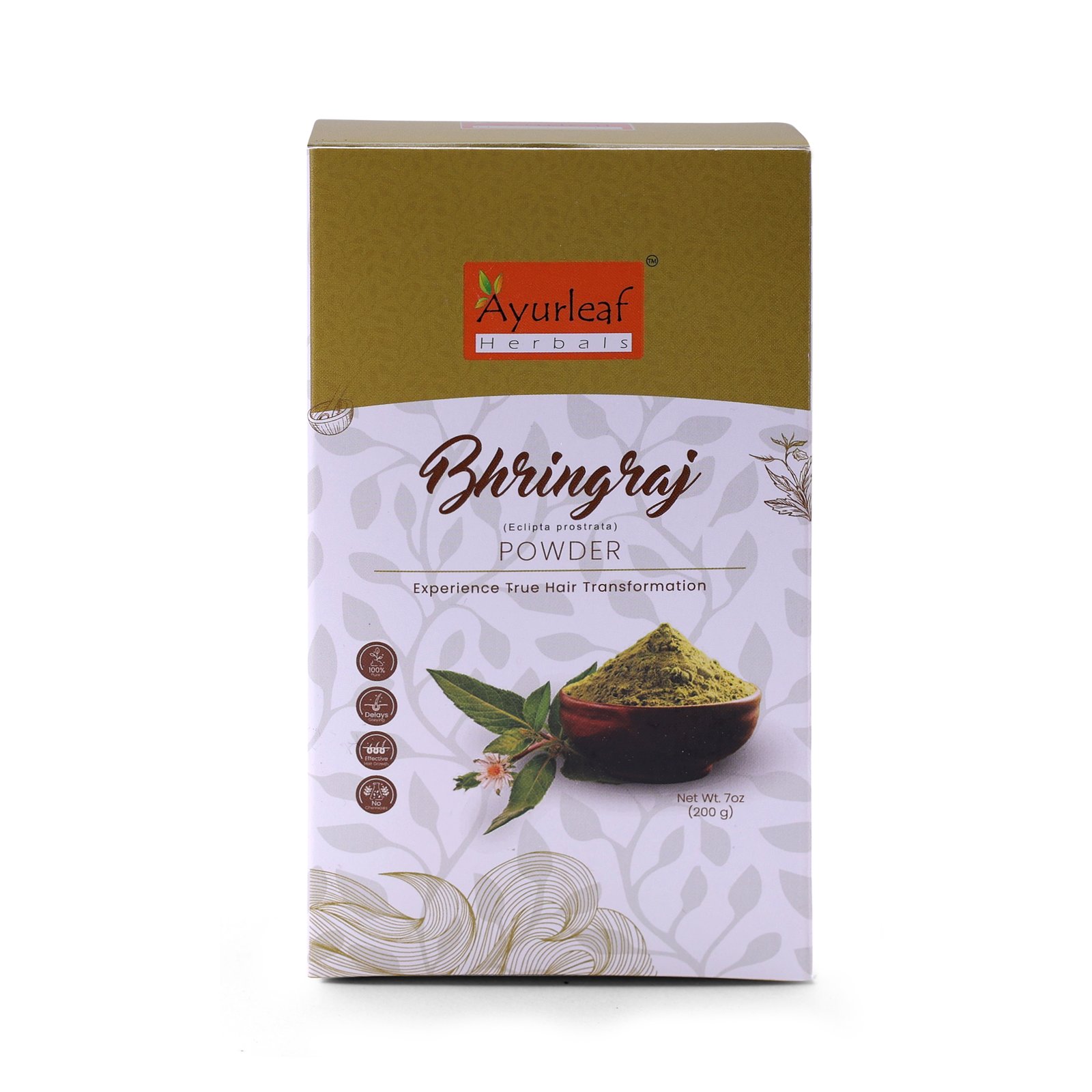 100 % natural and pure Bhringraj leaves powder for Hair Growth, Heals Wounds and Infections (200g) - Image 3