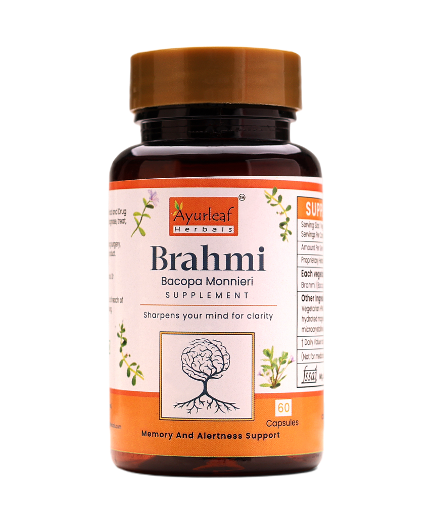 Brahmi Extract Blended Capsules 500mg | 60 Capsules Vegan Pack - Image 2