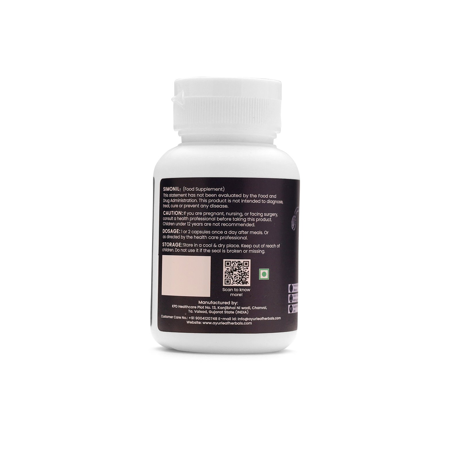 Simonil Extract Blended Capsules (500mg) | 60 Capsules Vegan Pack - Image 3