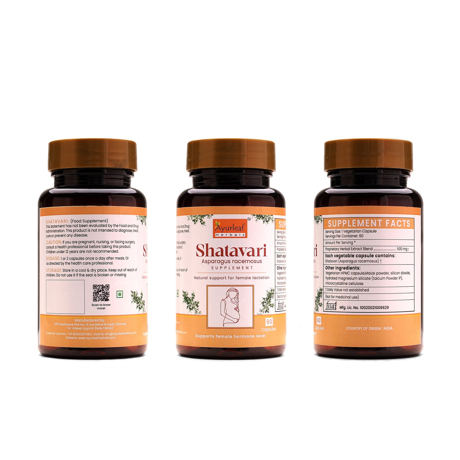 Shatavari Extract Blended Capsules 500mg | 60 Capsules Vegan Pack - Image 5