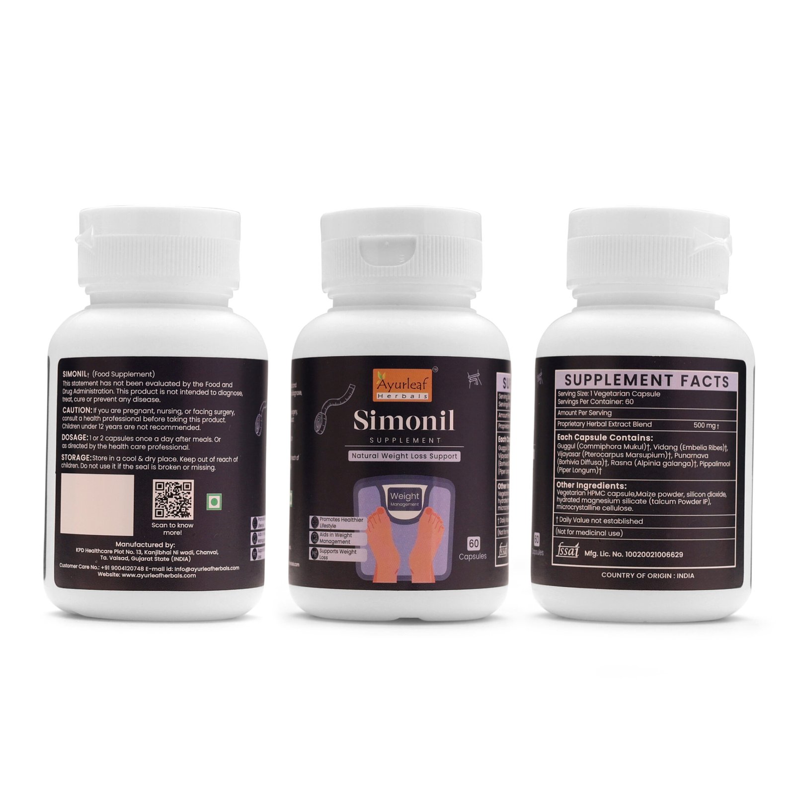 Simonil Extract Blended Capsules (500mg) | 60 Capsules Vegan Pack - Image 5