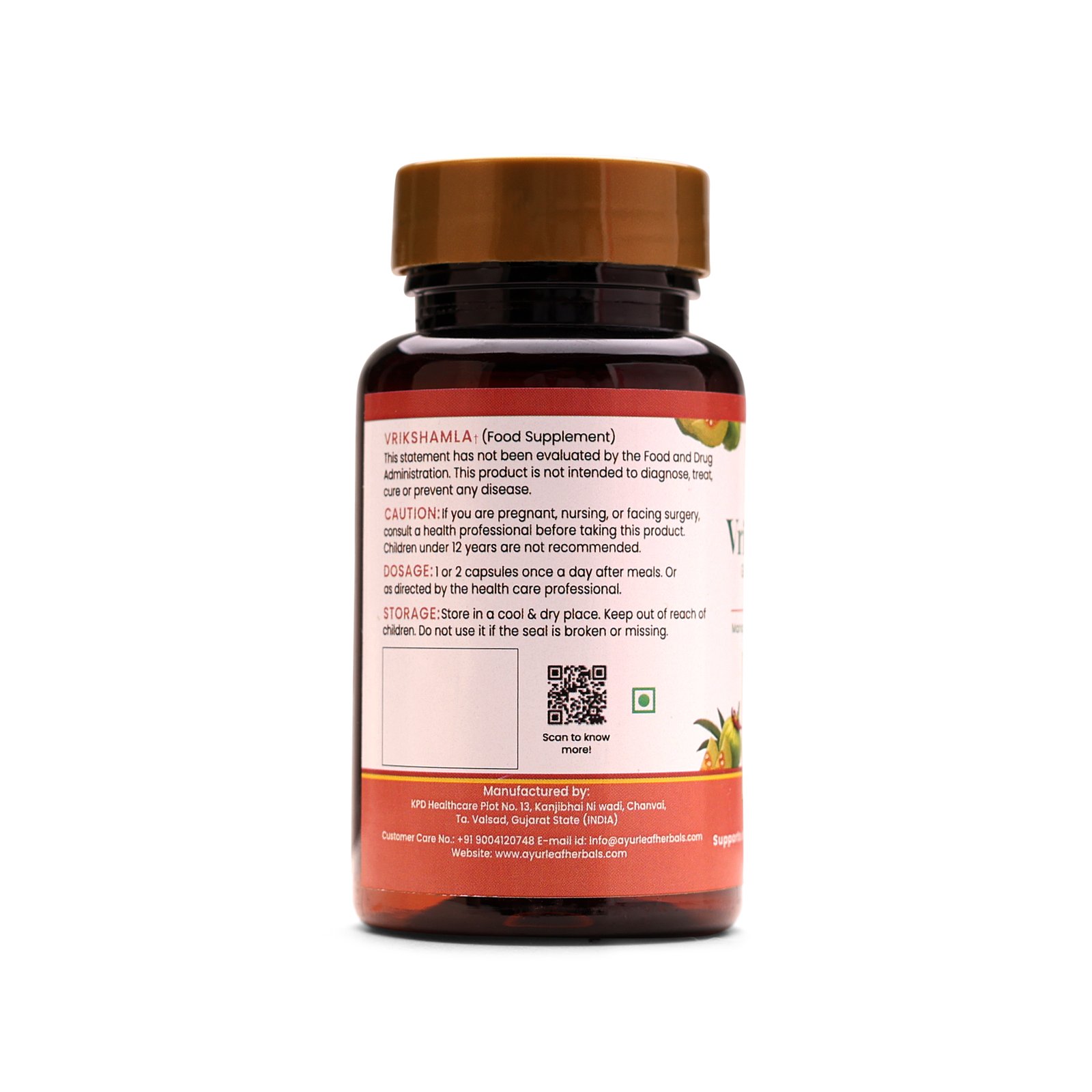 Vrikshamla Extract Blended Capsules 500mg | 60 Capsules Vegan Pack - Image 3